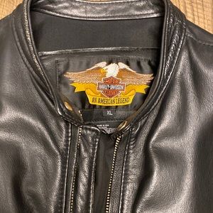 Harley jacket all broken in!